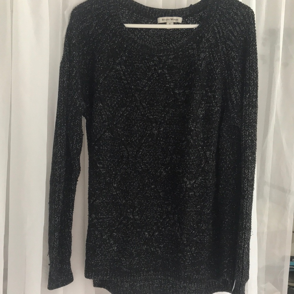 Black sparkly sweater